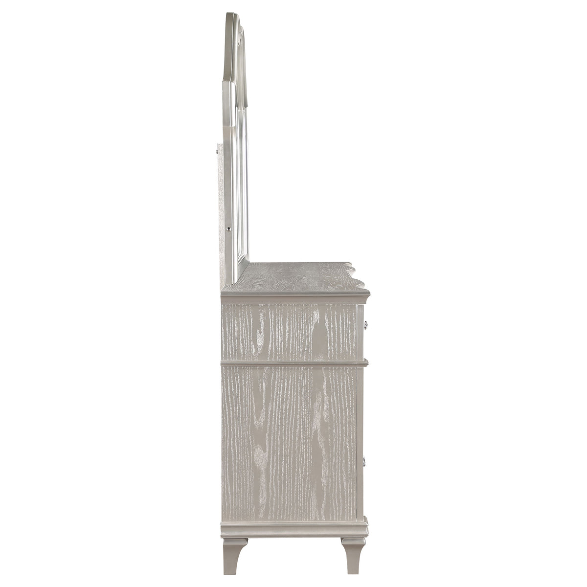 Evangeline 9-drawer Dresser Silver Oak - With Mirror