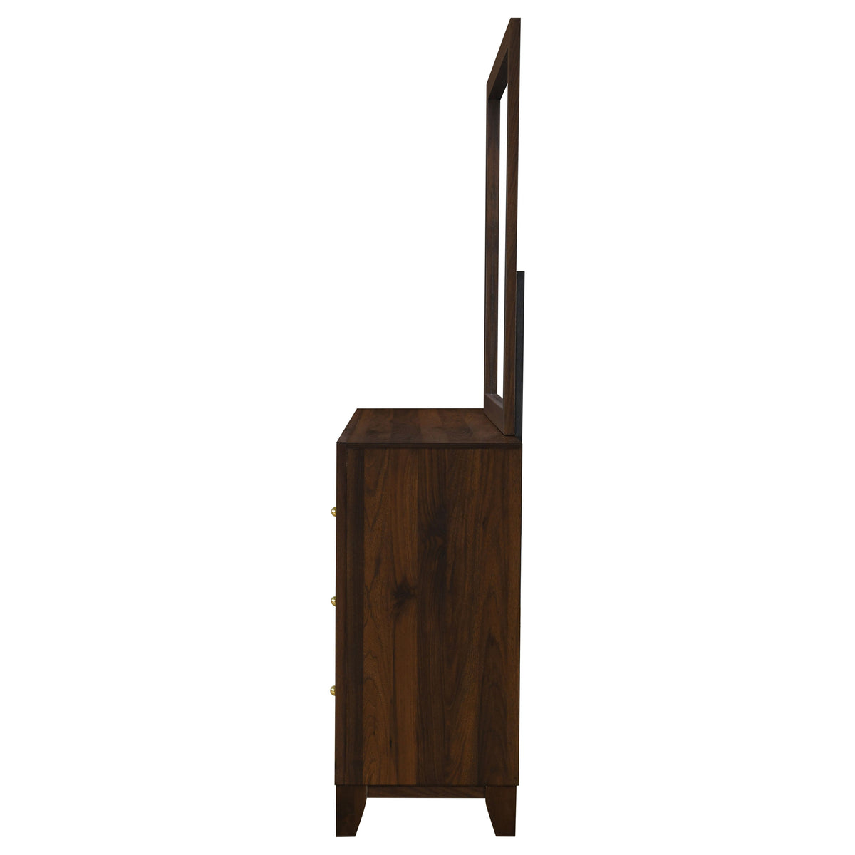Welsley 6-drawer Dresser Walnut - With Mirror