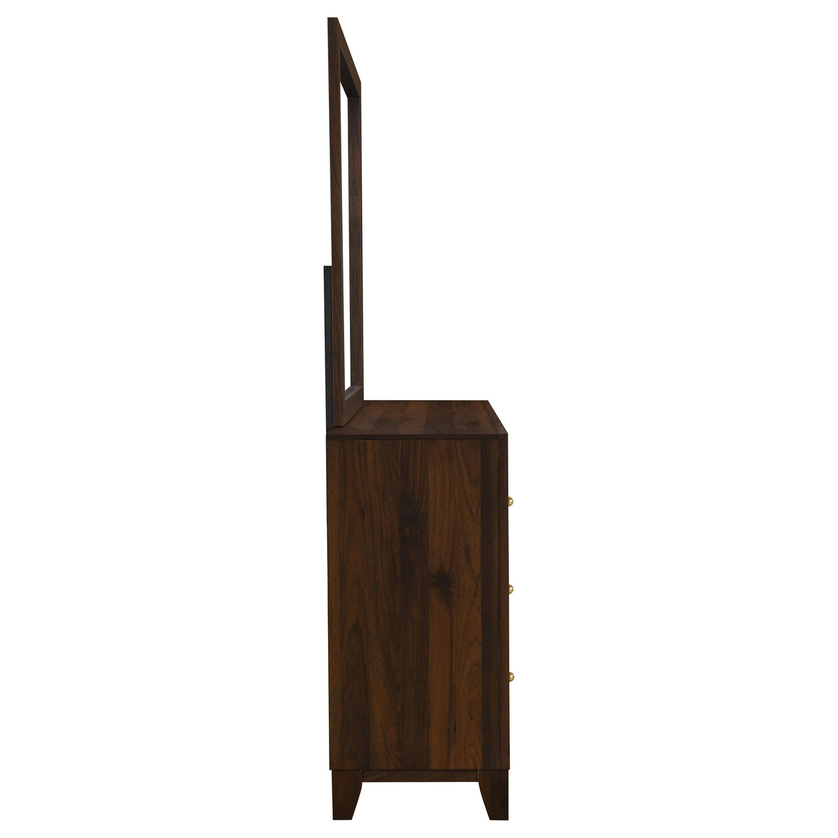 Welsley 6-drawer Dresser Walnut - With Mirror