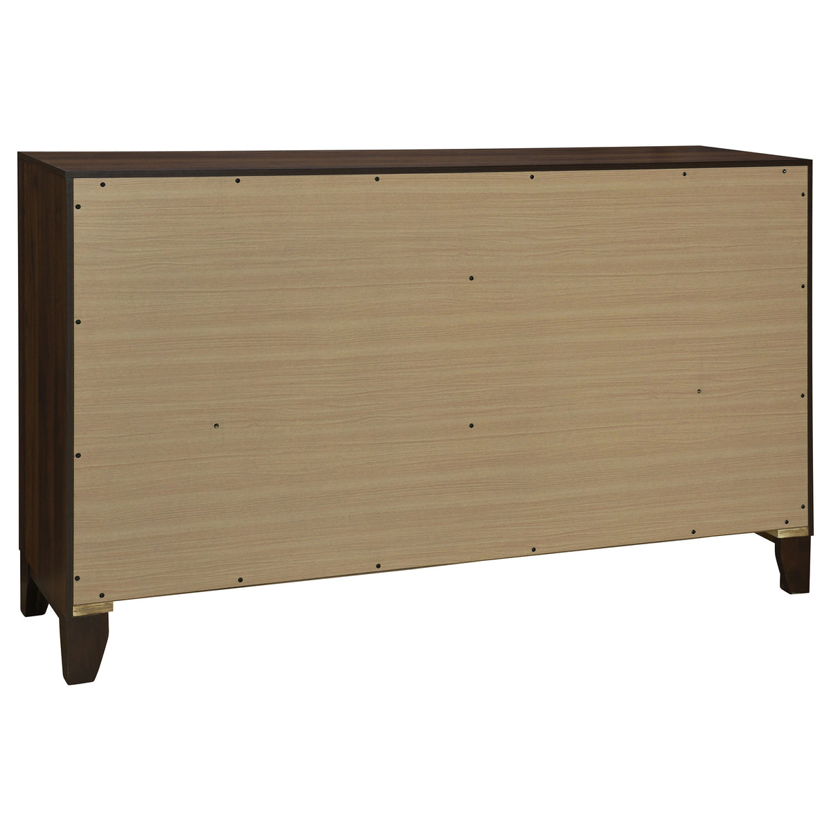 Welsley 6-drawer Dresser Walnut - Without Mirror