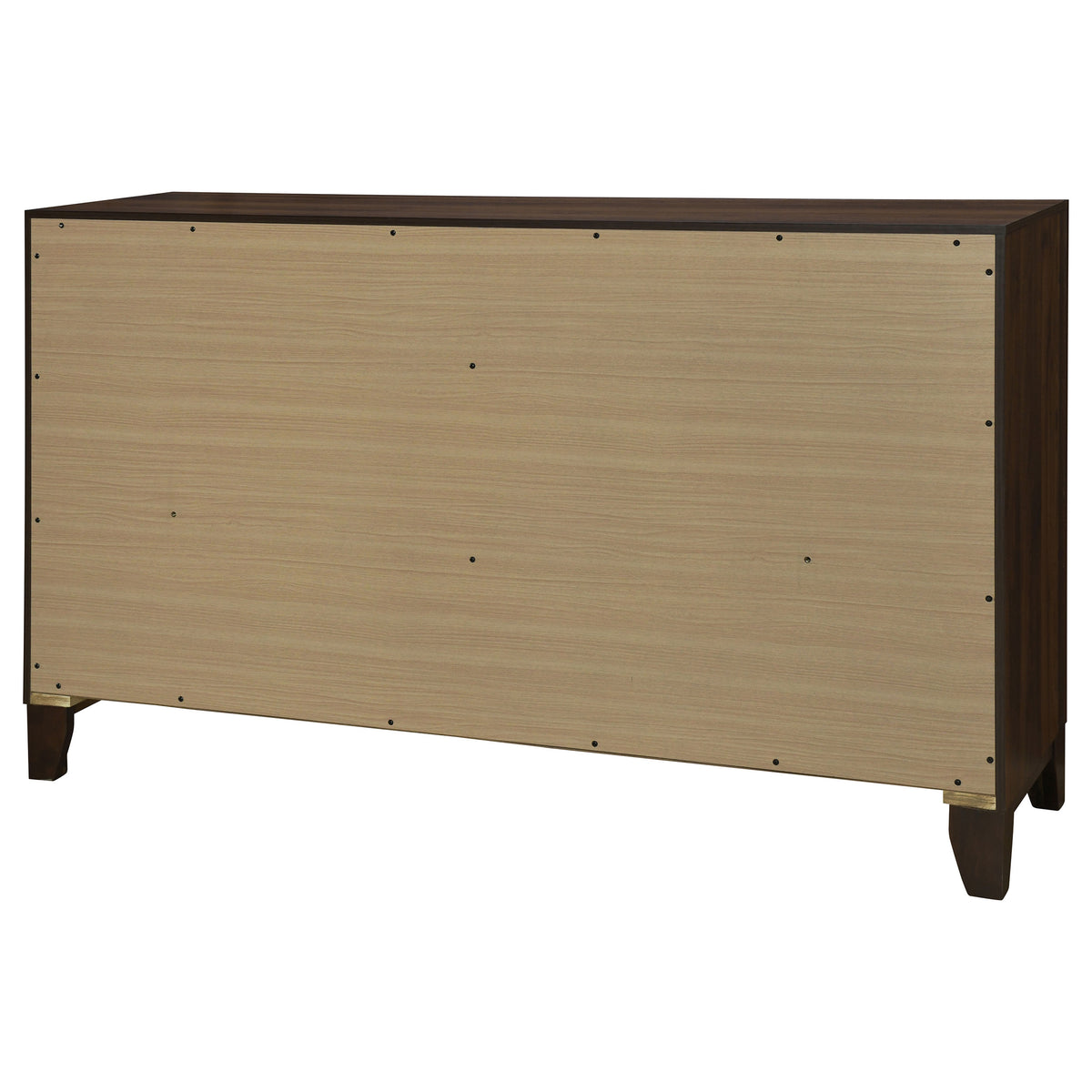 Welsley 6-drawer Dresser Walnut - Without Mirror