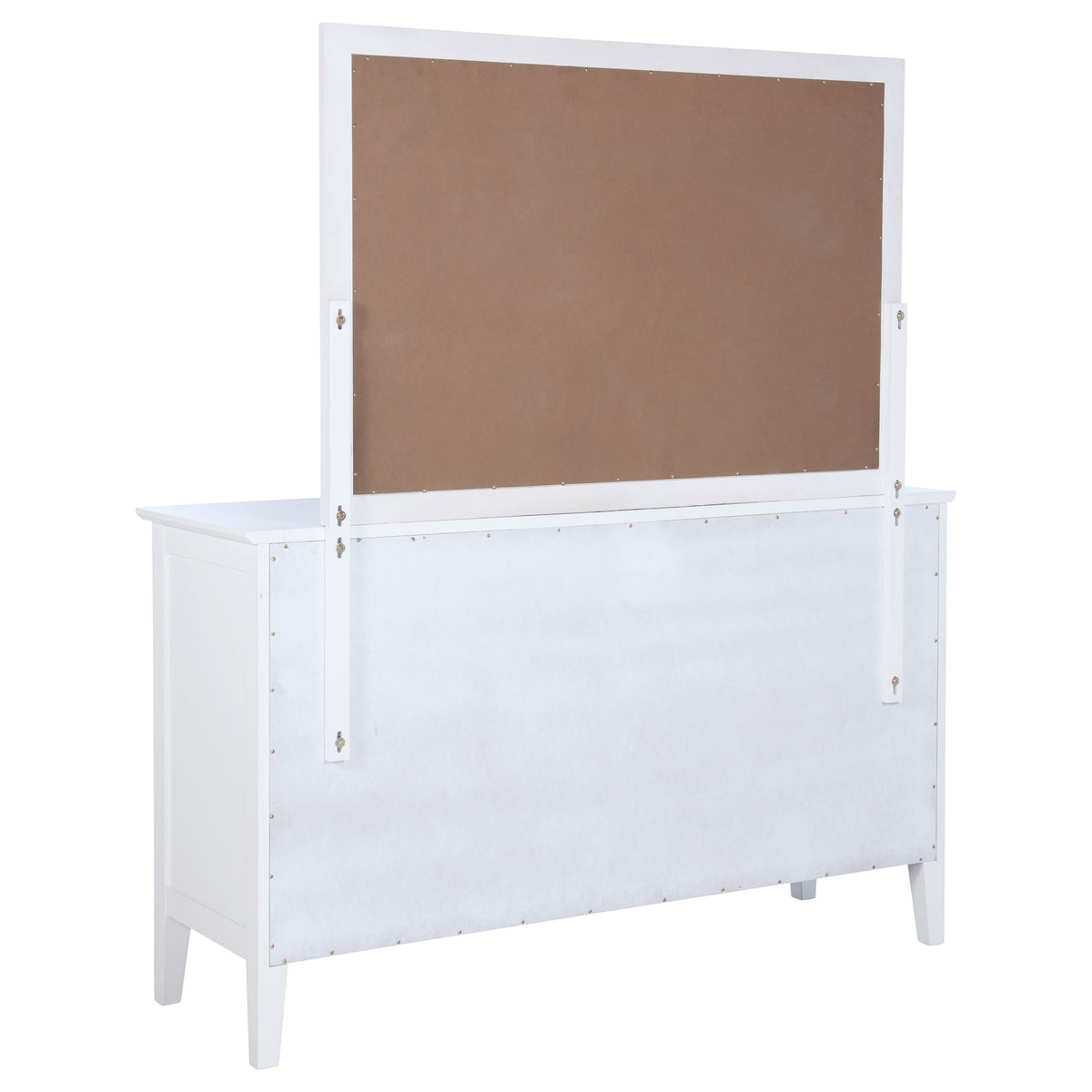 Bexhill 10-drawer Dresser White - With Mirror