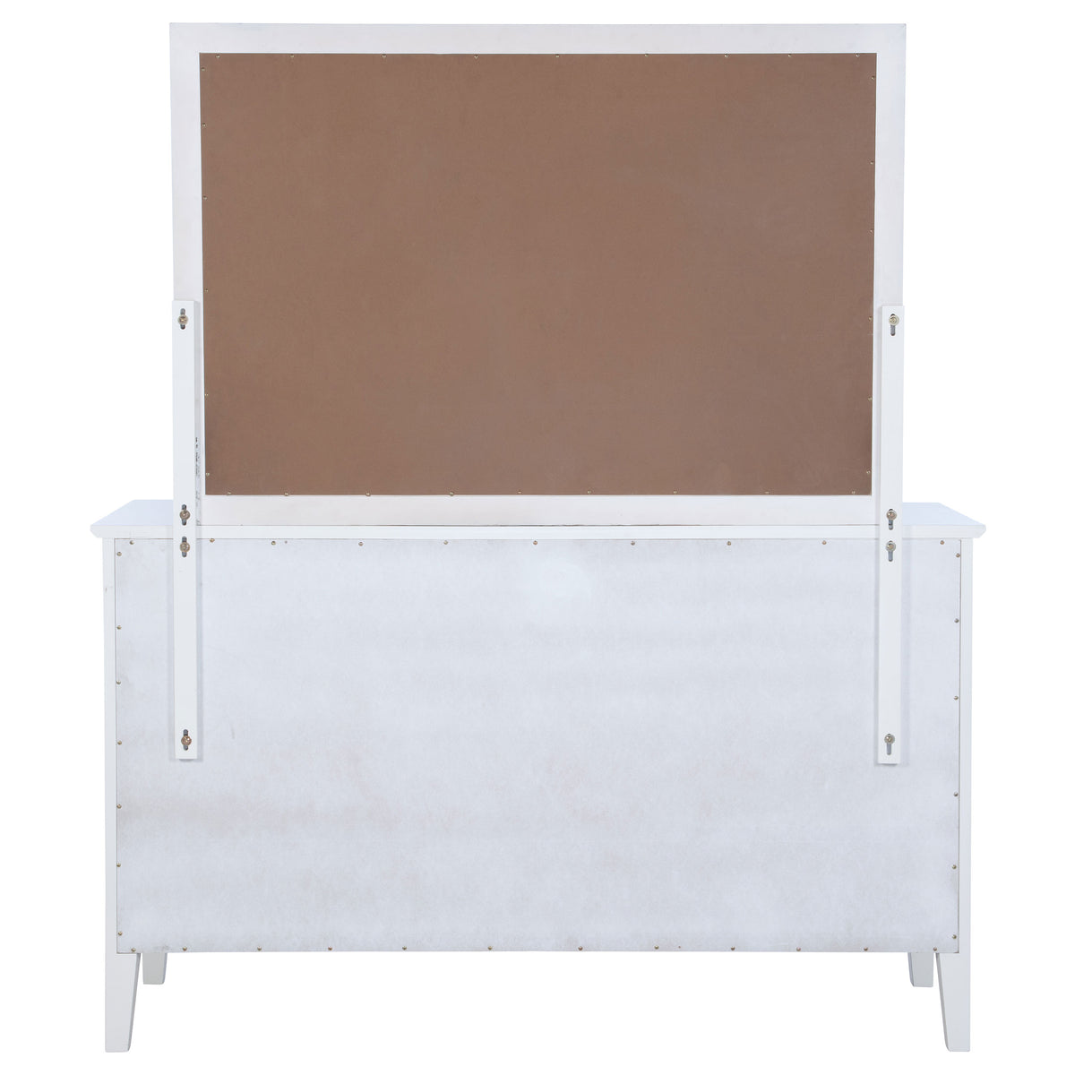 Bexhill 10-drawer Dresser White - With Mirror