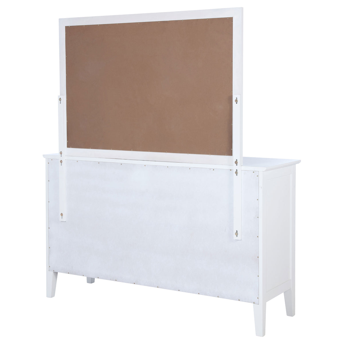 Bexhill 10-drawer Dresser White - With Mirror