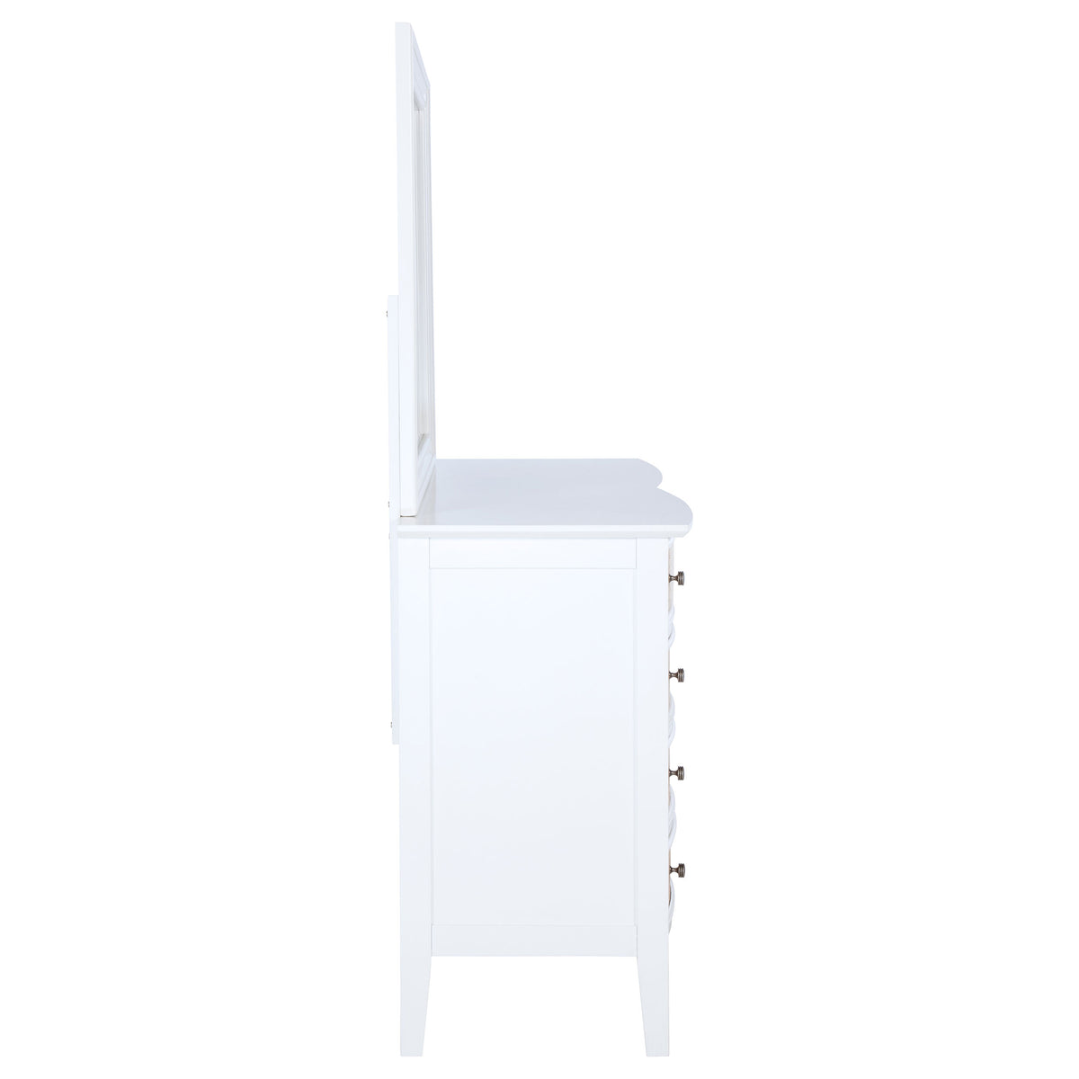 Bexhill 10-drawer Dresser White - With Mirror