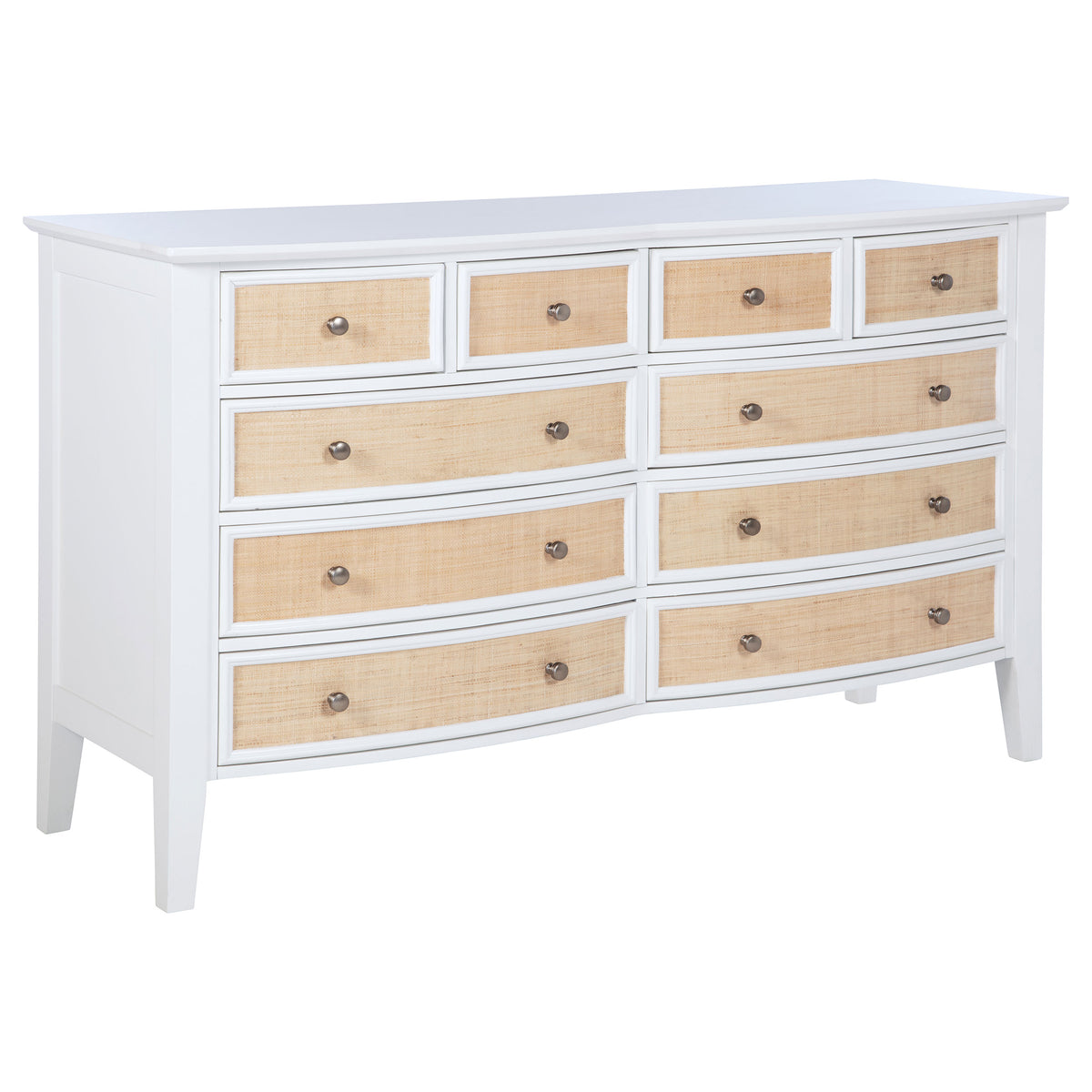 Bexhill 10-drawer Dresser White - Without Mirror