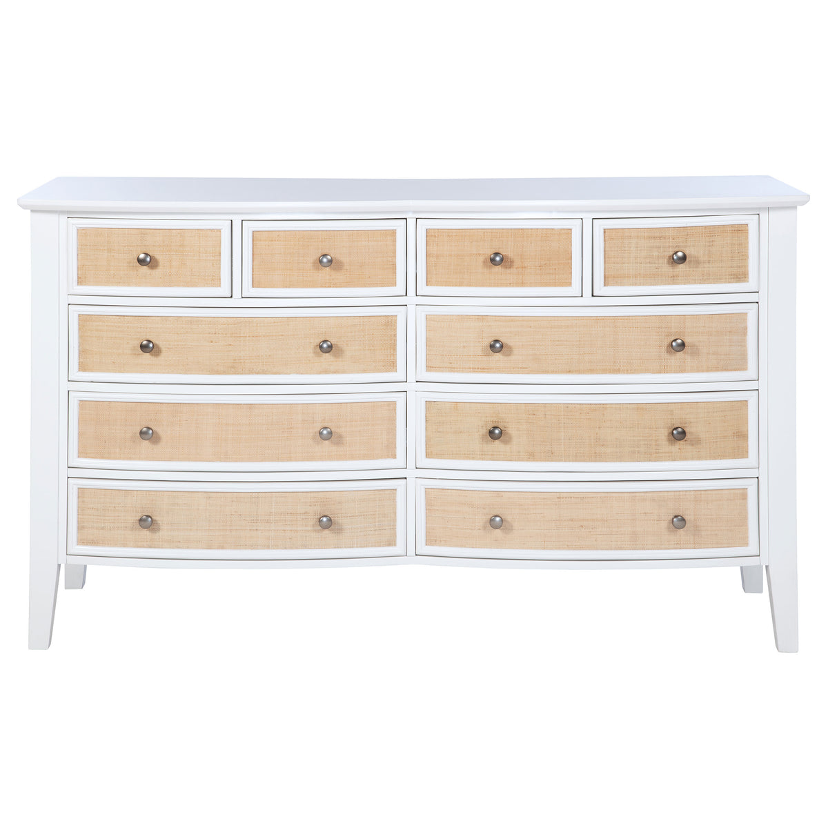 Bexhill 10-drawer Dresser White - Without Mirror