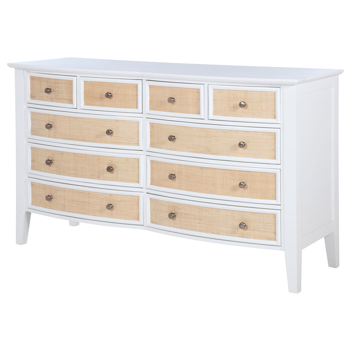 Bexhill 10-drawer Dresser White - Without Mirror