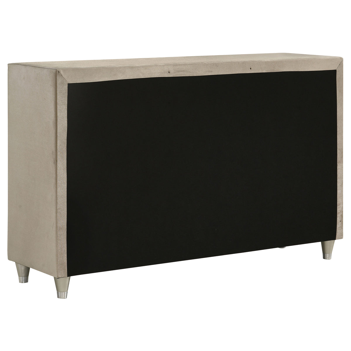 Antonella 7-drawer Upholstered Dresser Ivory - Without Mirror