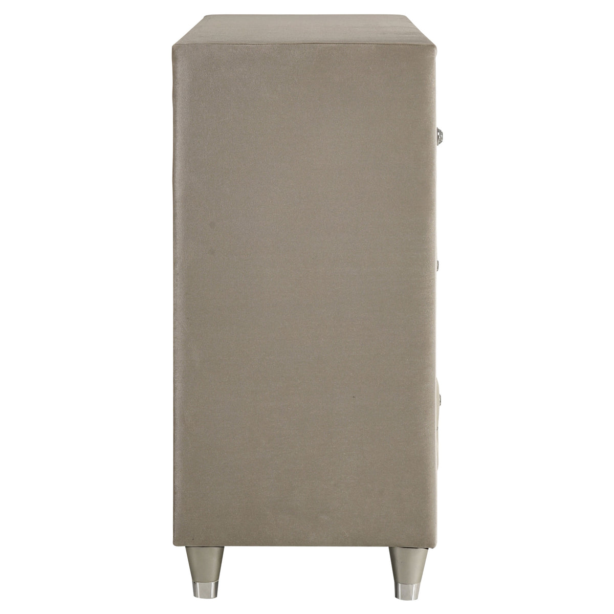 Antonella 7-drawer Upholstered Dresser Ivory - Without Mirror