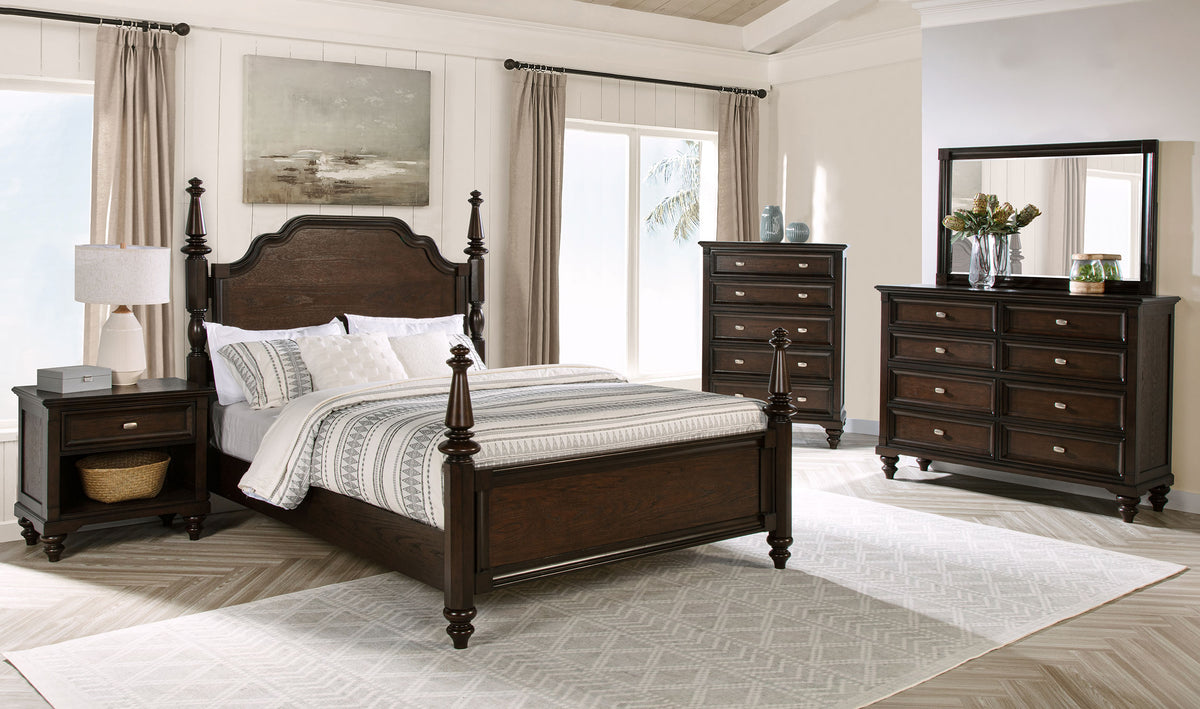 Andover 5-piece Bedroom Set Dark Oak - California King