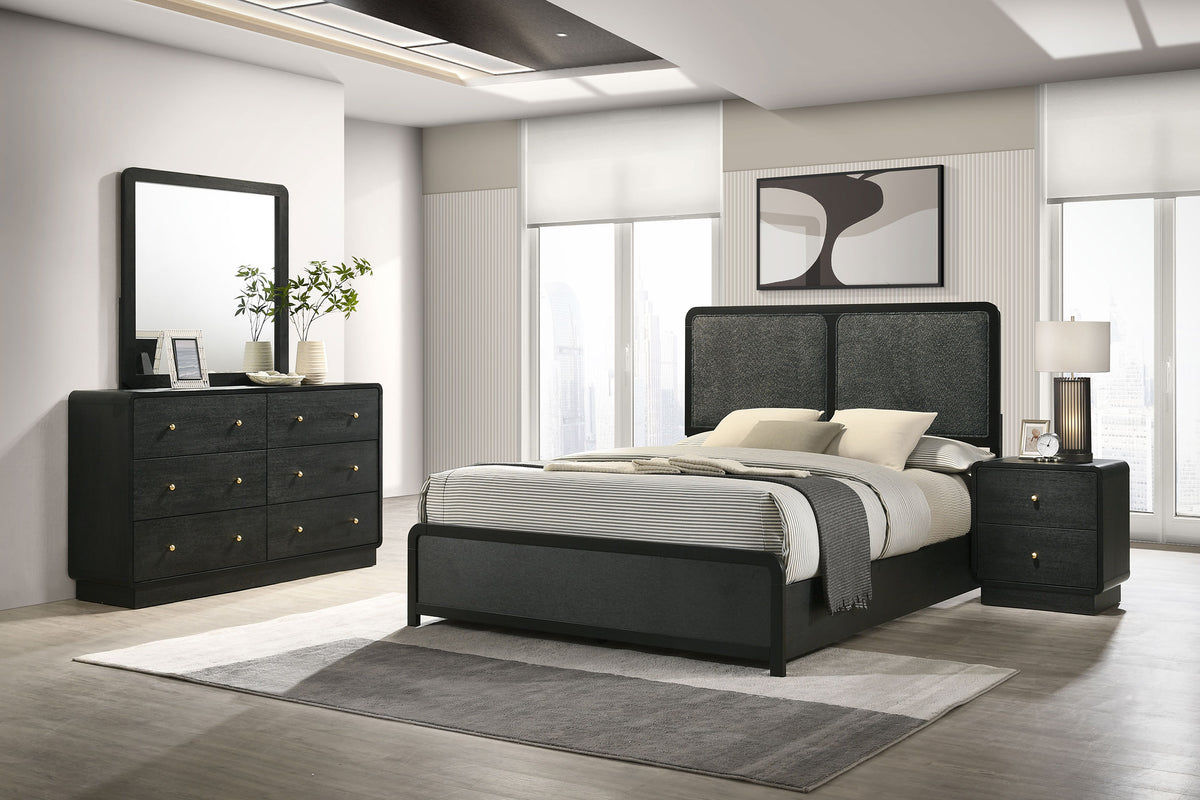 Cavelle 4-piece Bedroom Set Black - Queen