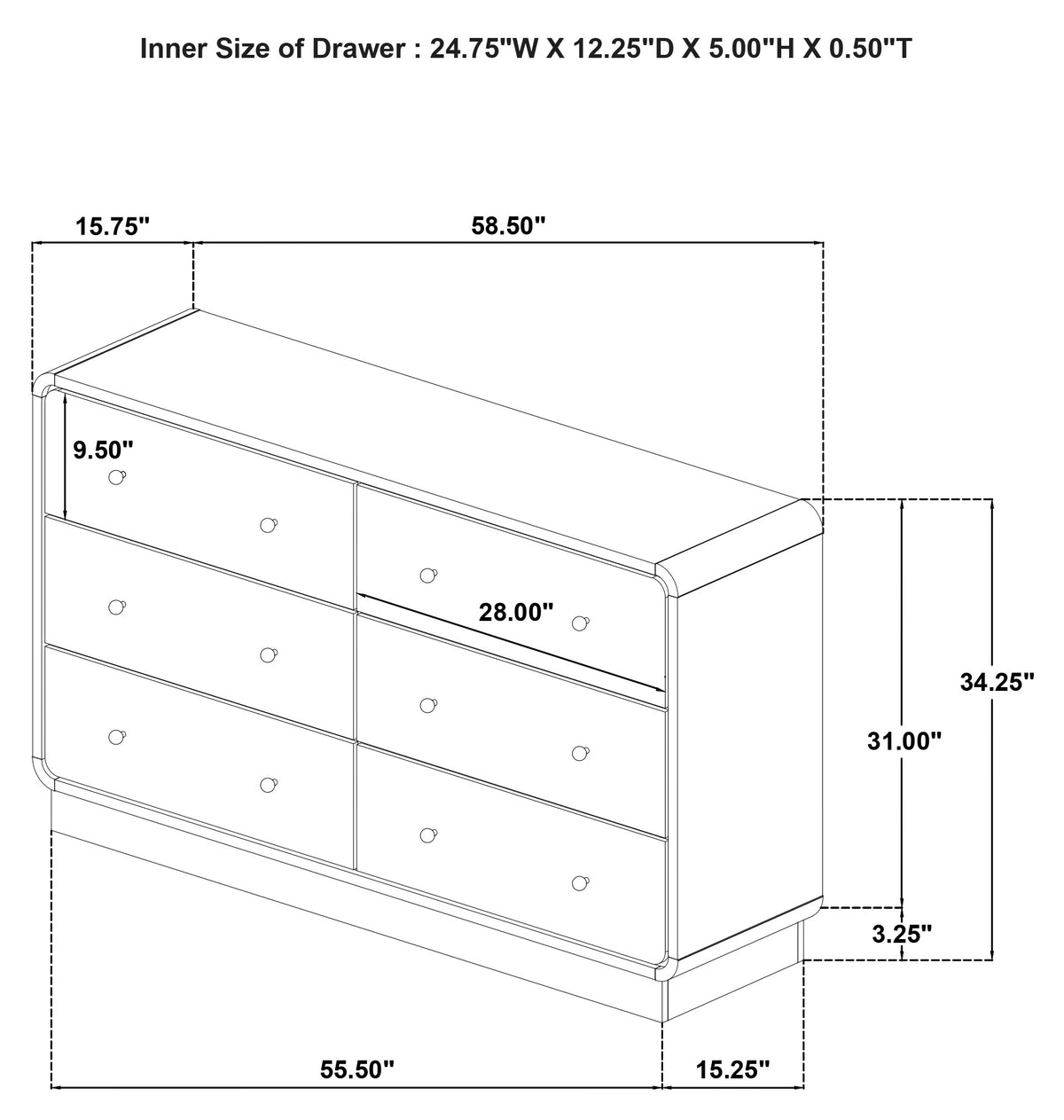 Cavelle 4-piece Bedroom Set Black - Twin