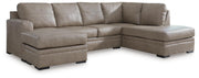 Amuleto 2-Piece Sectional with Chaise Leather