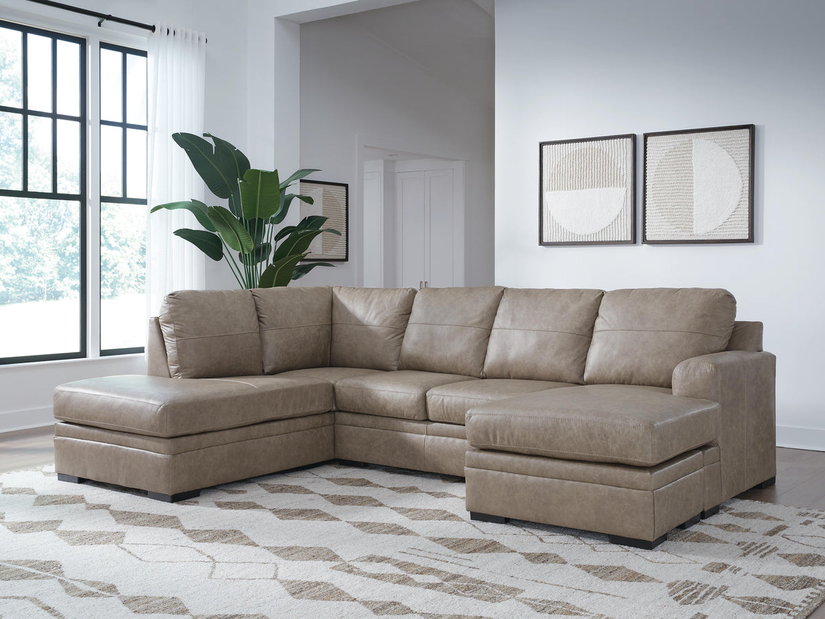 Amuleto 2-Piece Sectional with Chaise Leather