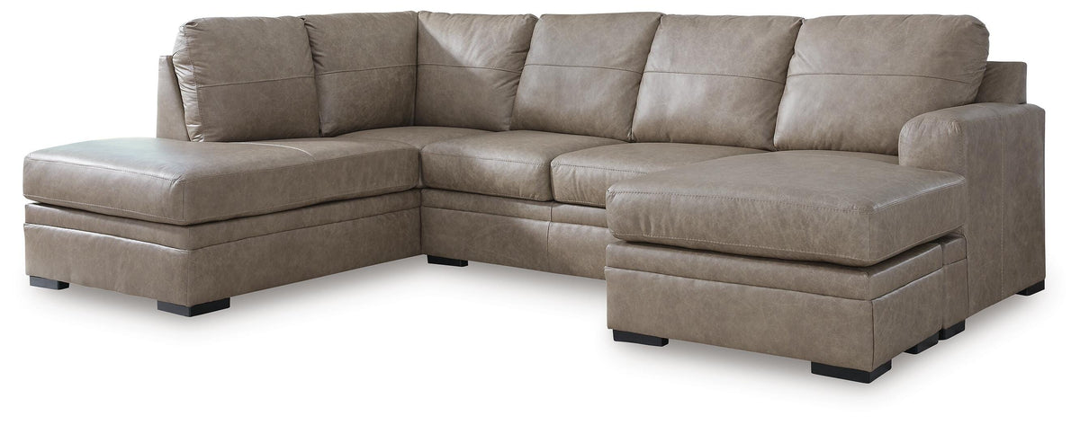 Amuleto 2-Piece Sectional with Chaise Leather