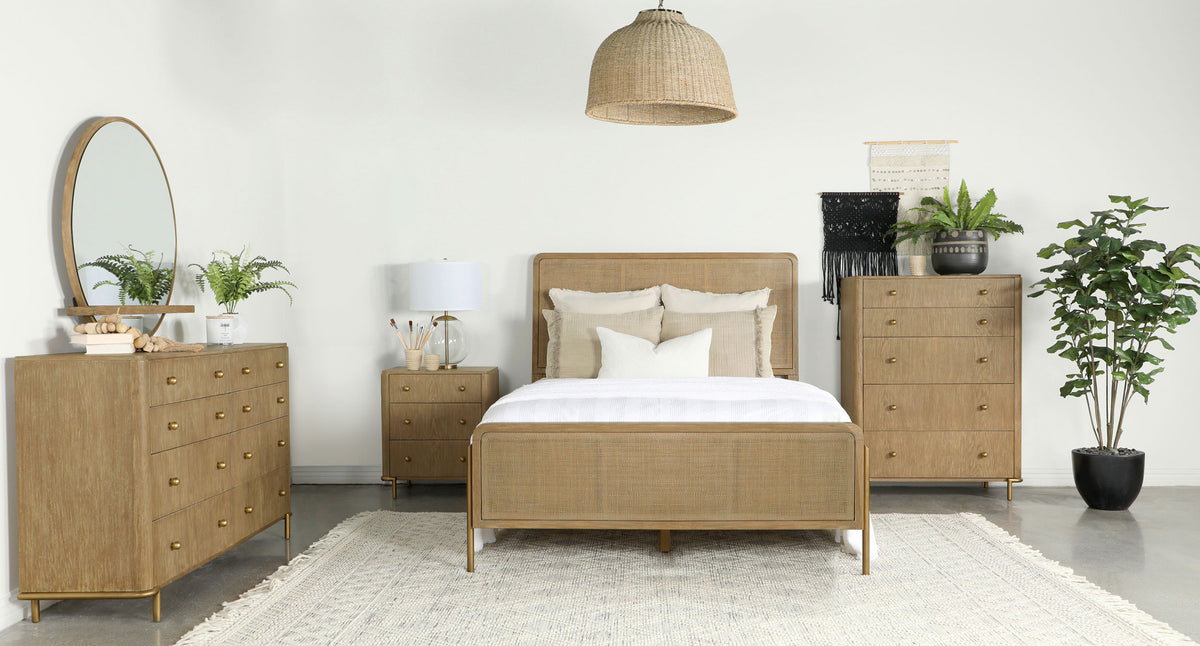 Arini 5-piece Bedroom Set - Queen, Sand Wash
