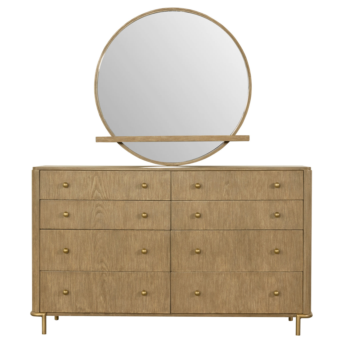 Arini 8-drawer Dresser - Sand Wash, With Mirror