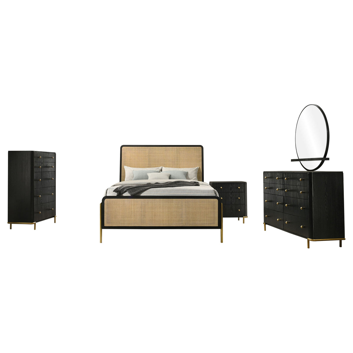 Arini 5-piece Bedroom Set - California King, Black