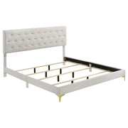 Kendall Upholstered Panel Bed - Eastern King, White
