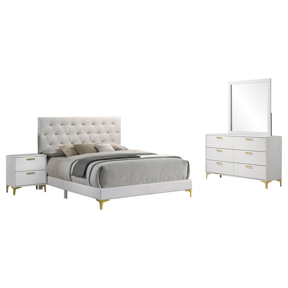 Kendall 4-piece Bedroom Set - California King, White