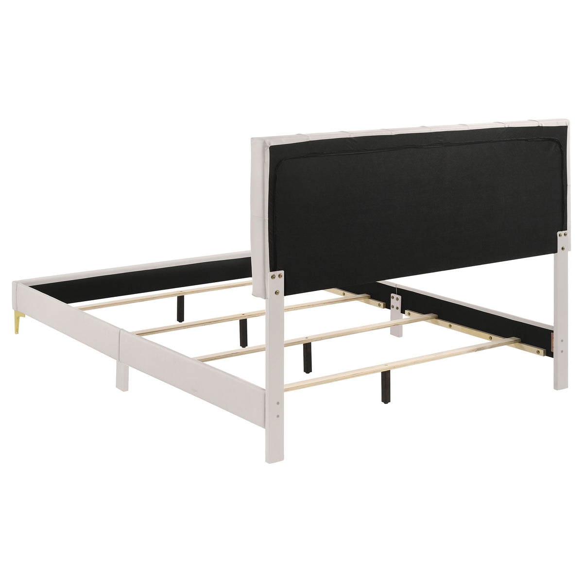 Kendall Upholstered Panel Bed - Queen, White