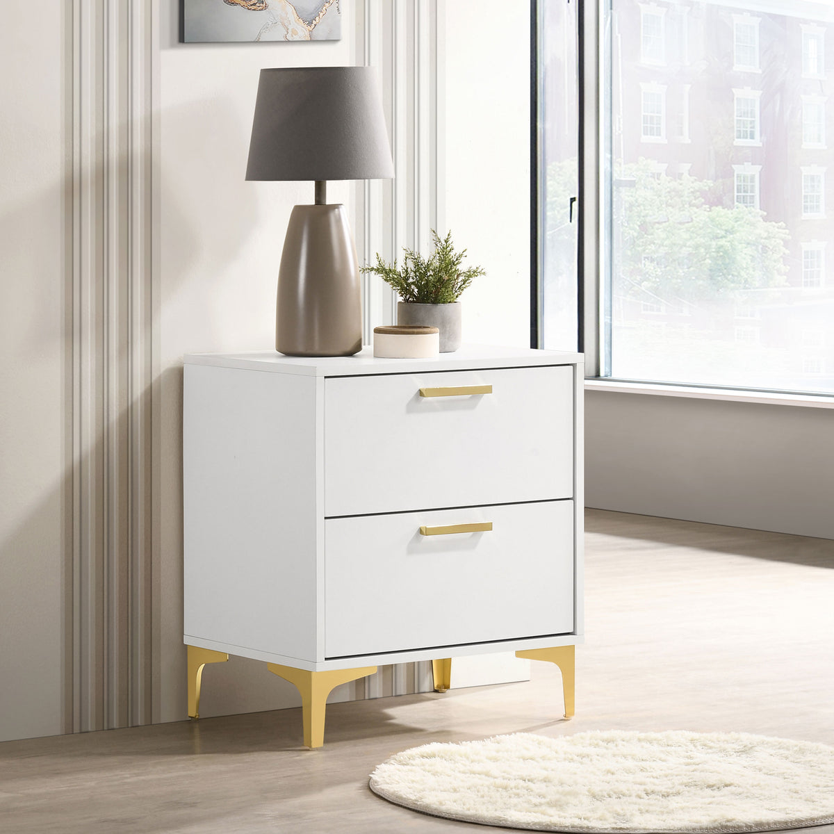 Kendall 2-drawer Nightstand - White