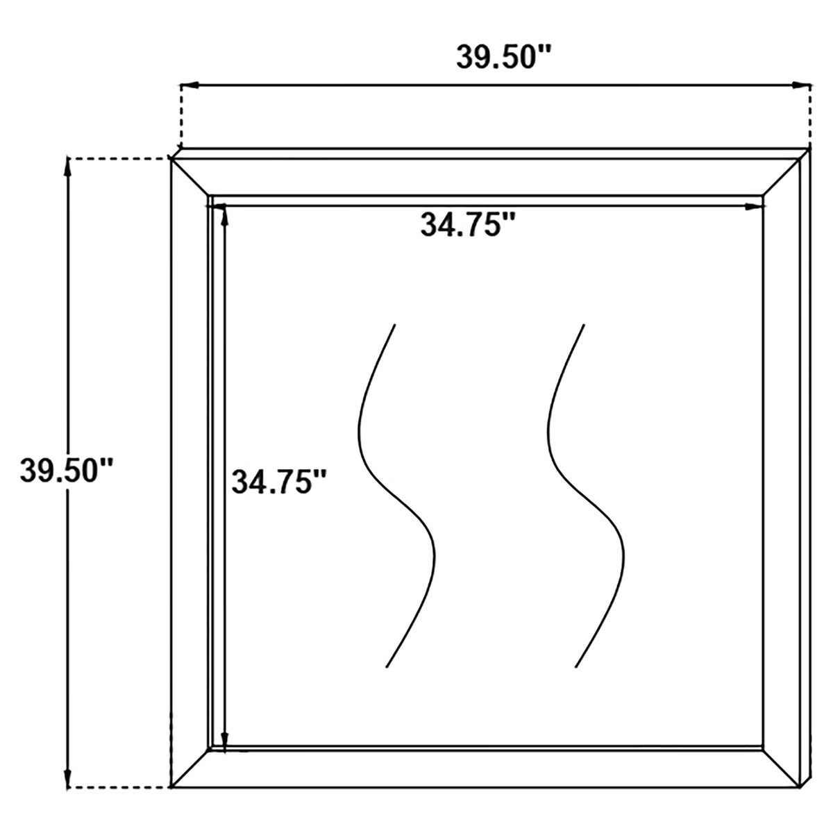 Kendall Dresser Mirror - White