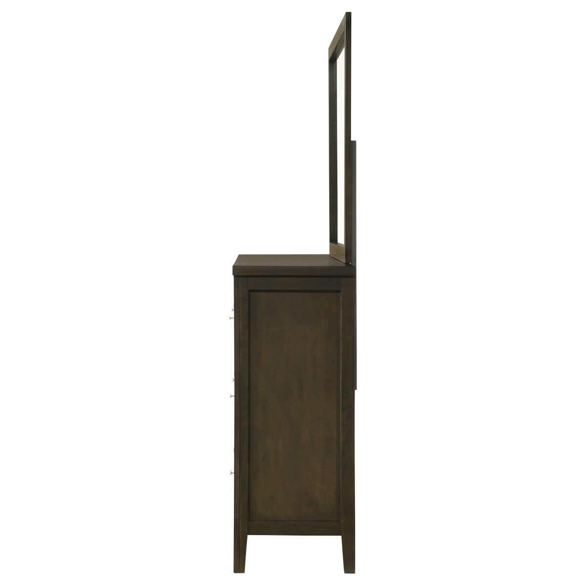 Wilkes Transitional 6-Drawer Dresser Dark Cocoa - With Mirror