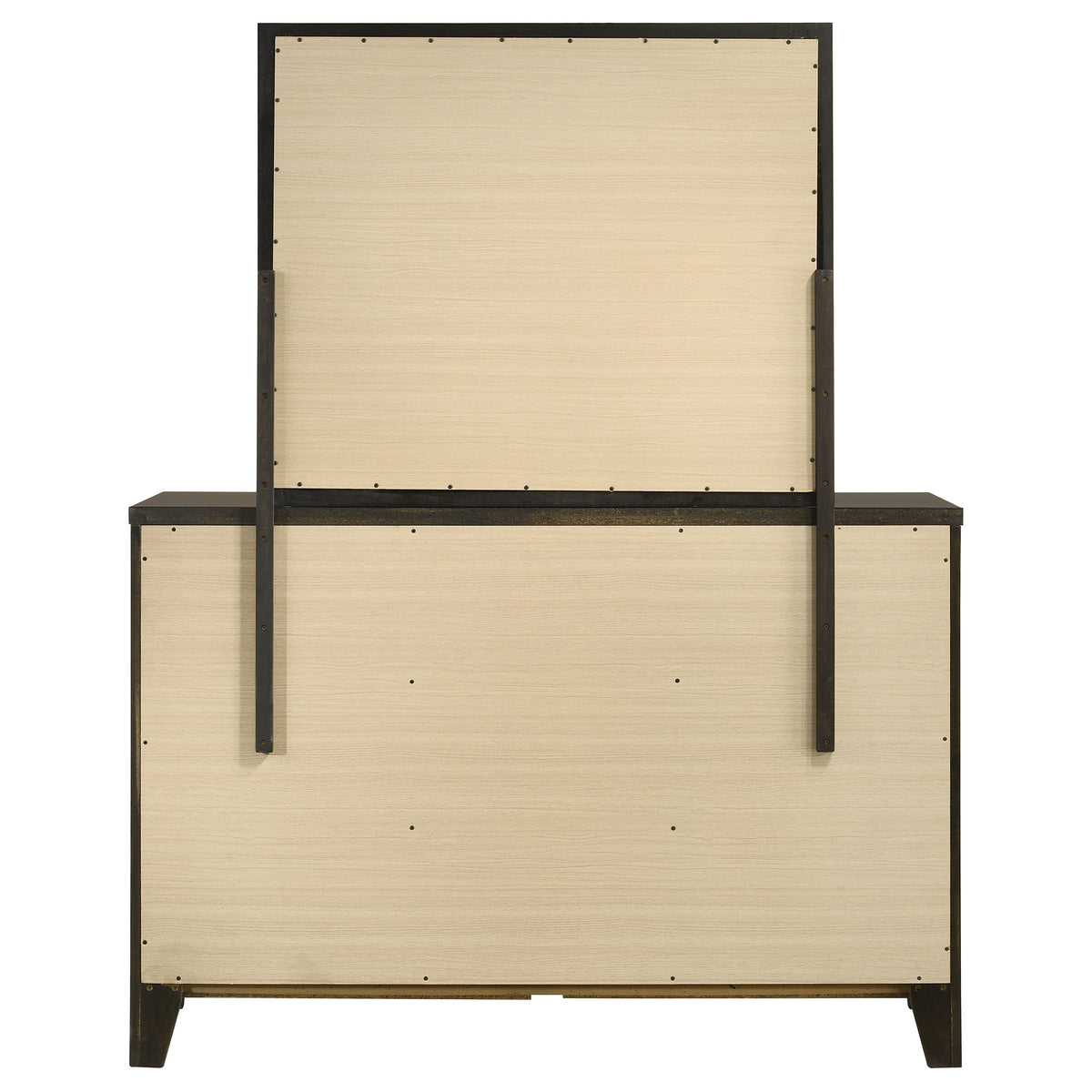 Wilkes Transitional 6-Drawer Dresser Dark Cocoa - With Mirror