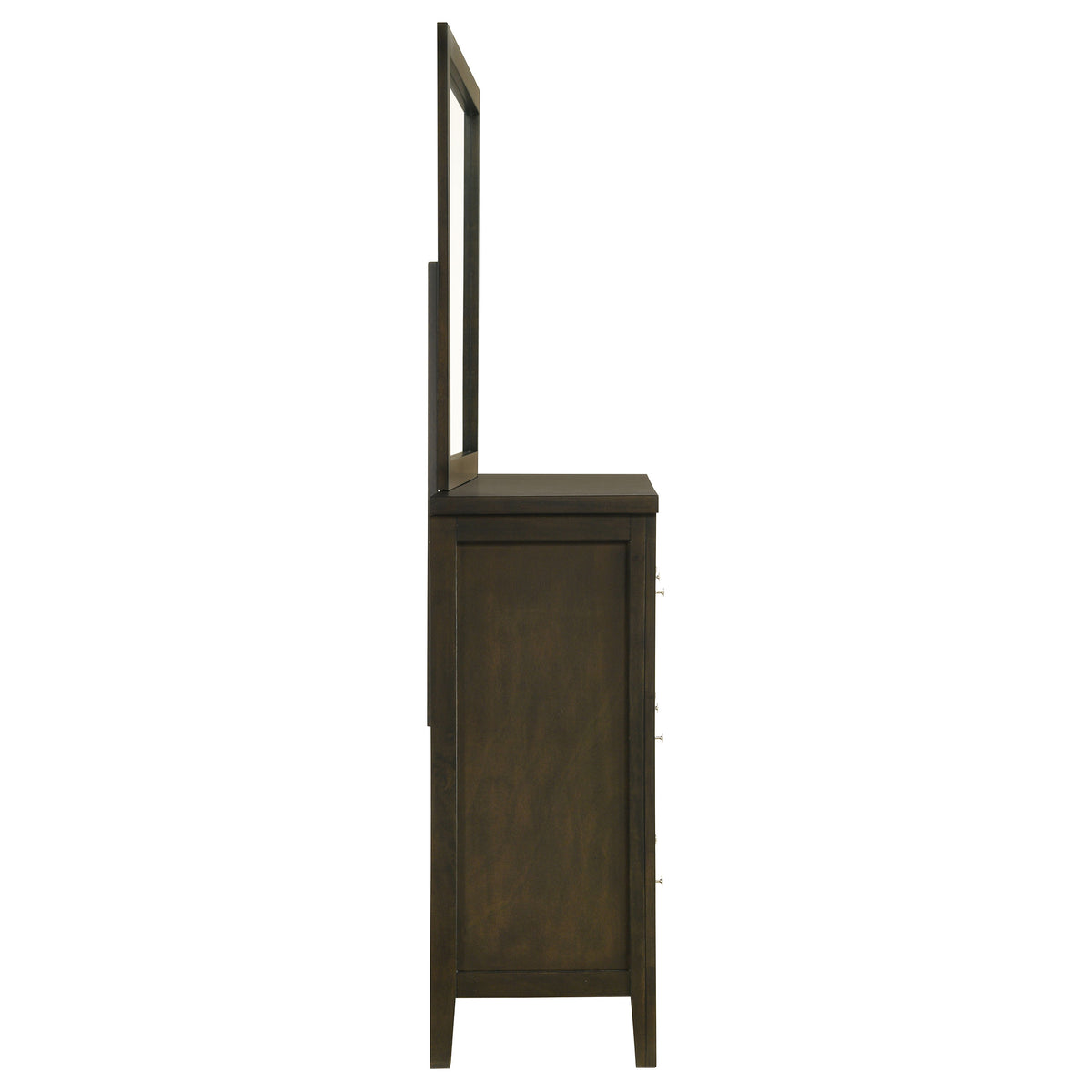 Wilkes Transitional 6-Drawer Dresser Dark Cocoa - With Mirror