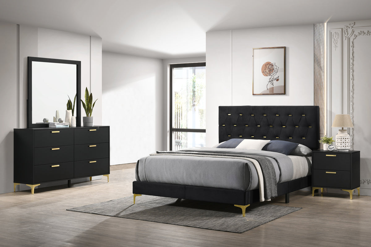 Kendall 4-piece Bedroom Set - Queen, Black