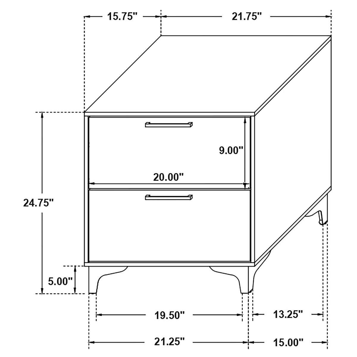 Kendall 5-piece Bedroom Set - Queen, Black