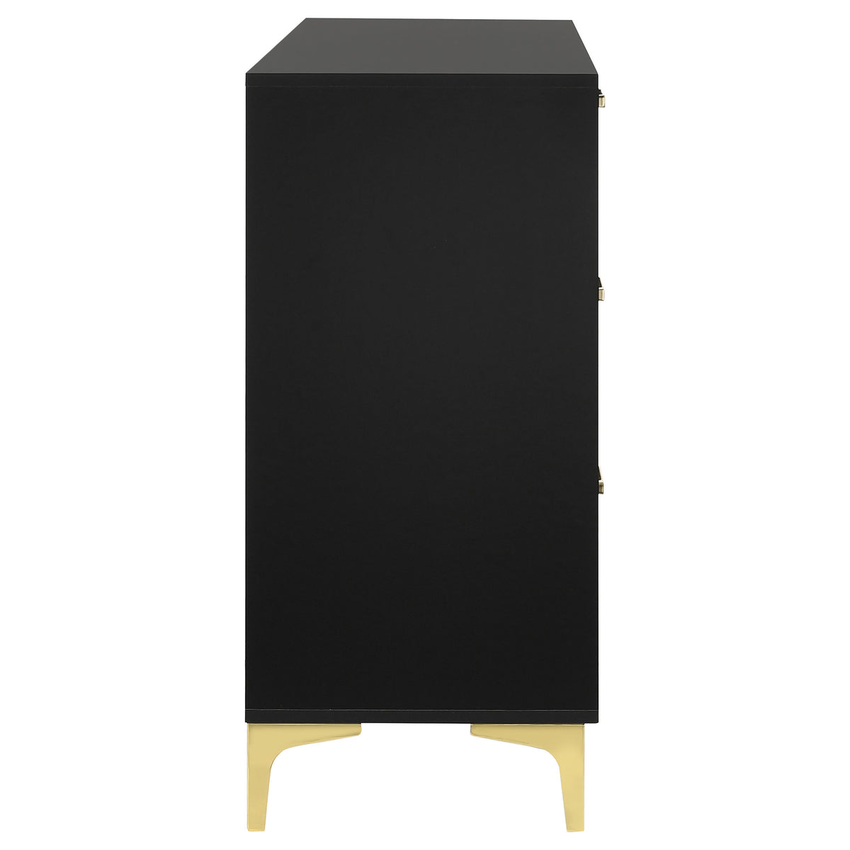 Kendall 6-drawer Dresser - Black, Without Mirror