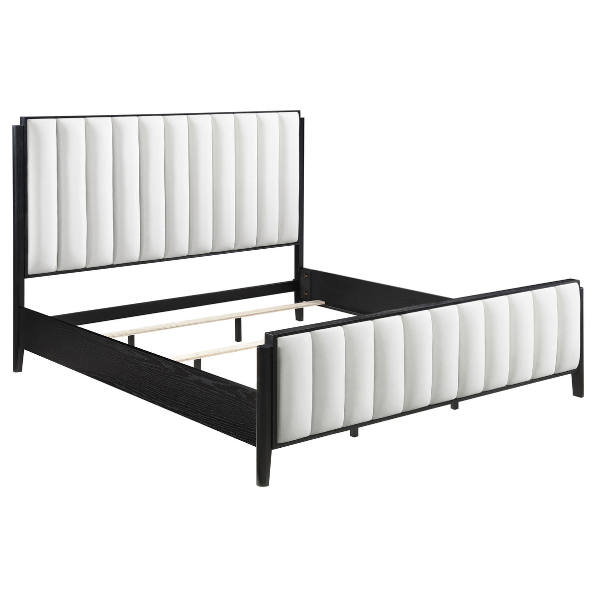 Brookmead 5-piece Upholstered Bedroom Set Black - Eastern King