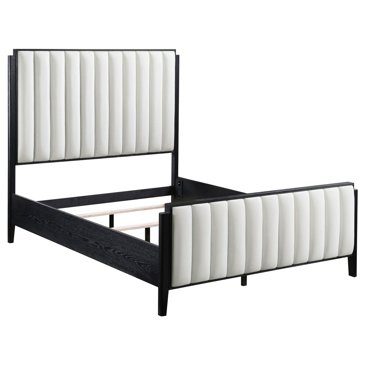 Brookmead 5-piece Upholstered Bedroom Set Black - Queen