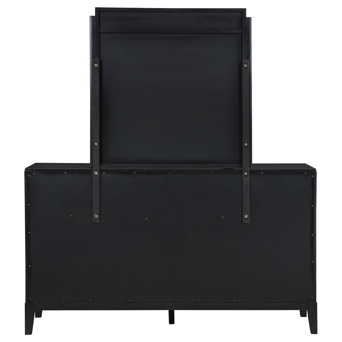 Brookmead 8-drawer Dresser Black - With Mirror