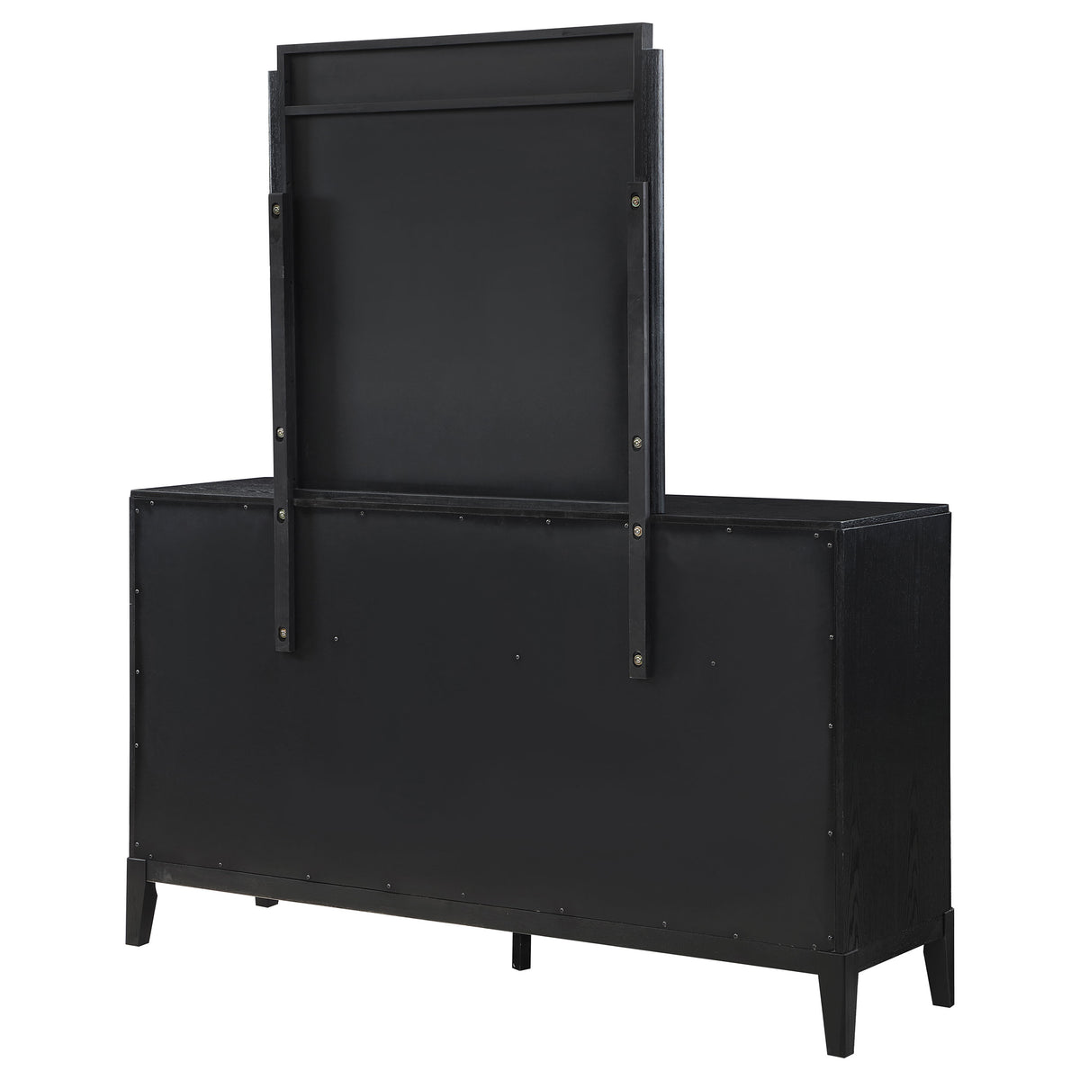 Brookmead 8-drawer Dresser Black - With Mirror