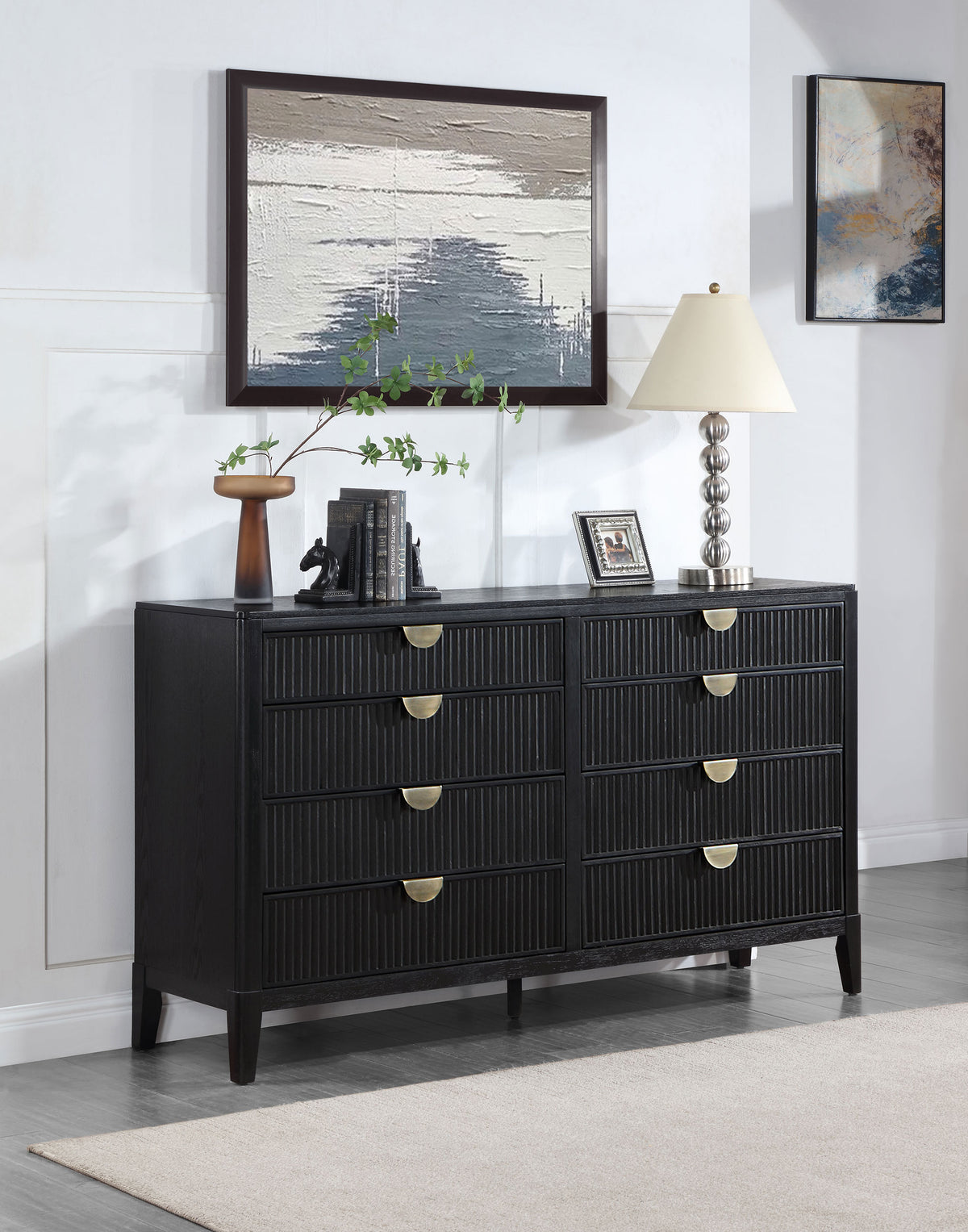 Brookmead 8-drawer Dresser Black - Without Mirror