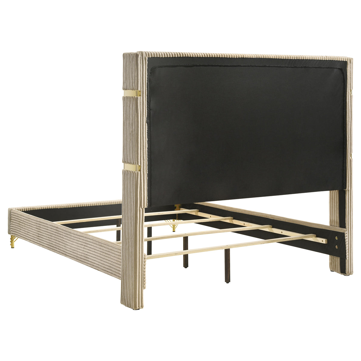 Lucia 5-piece Bedroom Set - Eastern King, Beige and White