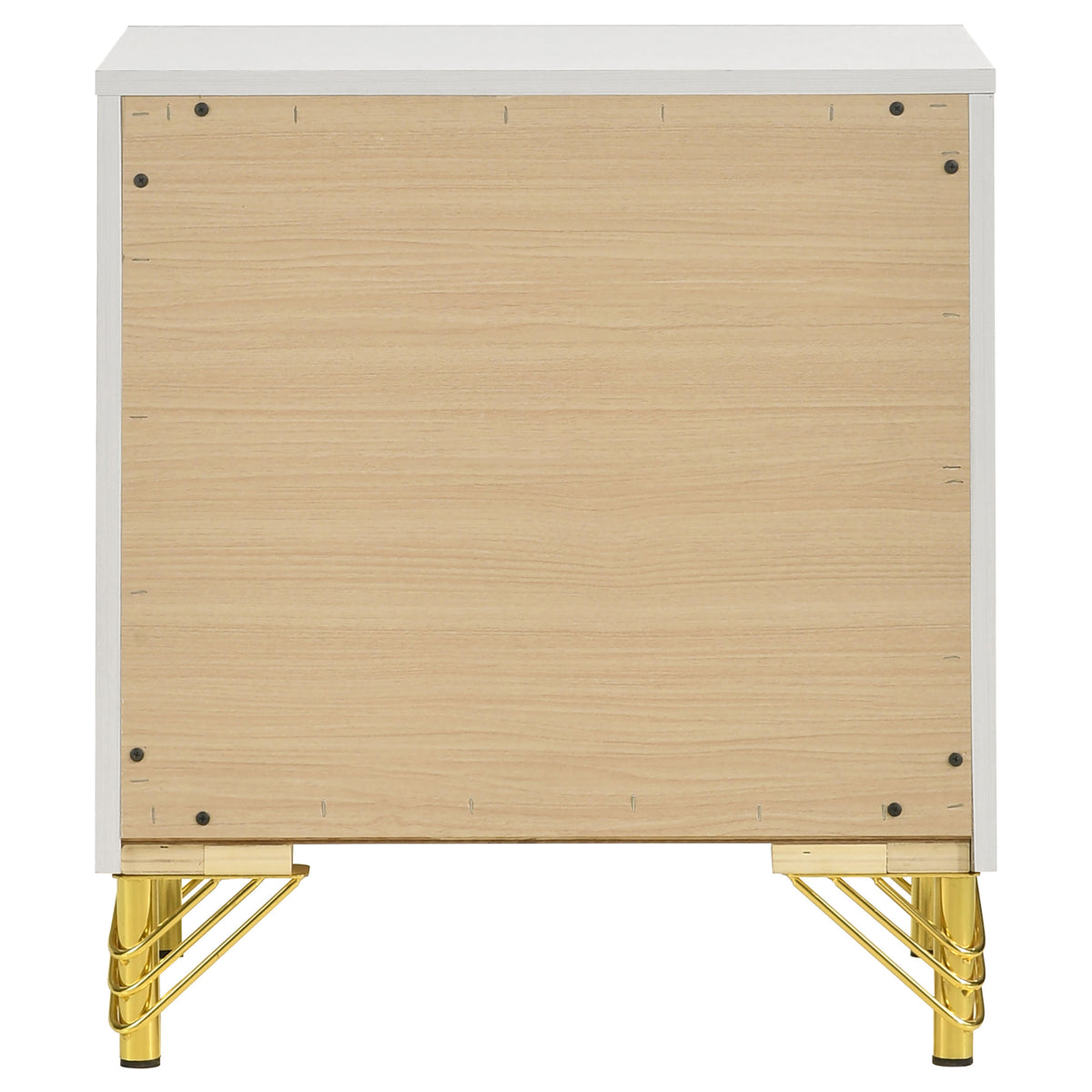 Lucia 2-drawer Nightstand Bedside Table - White