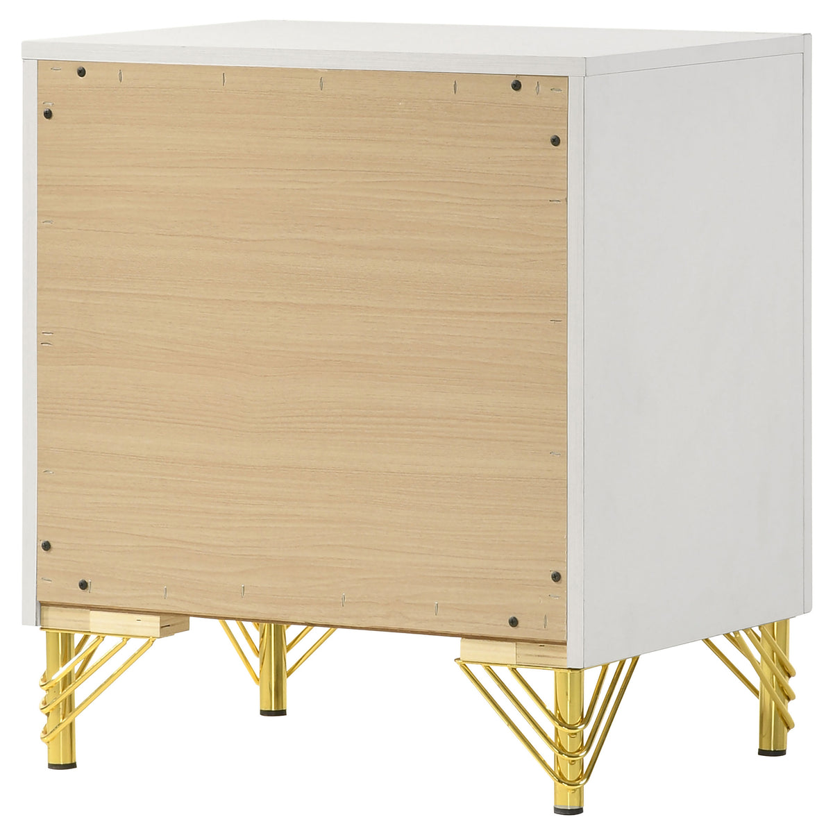 Lucia 2-drawer Nightstand Bedside Table - White