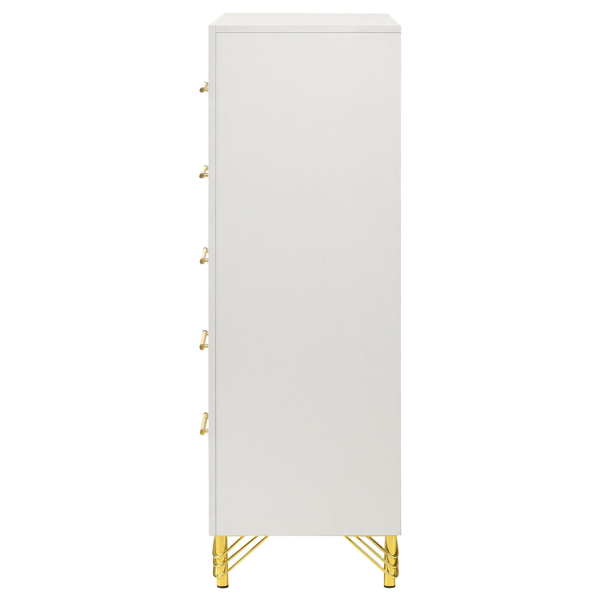 Lucia 5-drawer Bedroom Chest of Drawers - White