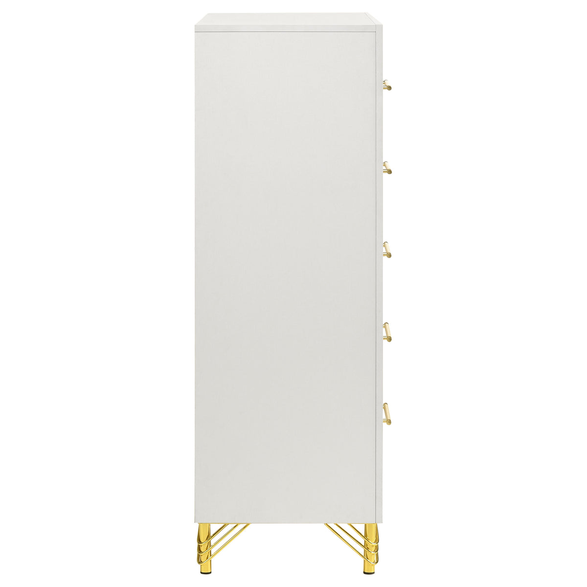 Lucia 5-drawer Bedroom Chest of Drawers - White