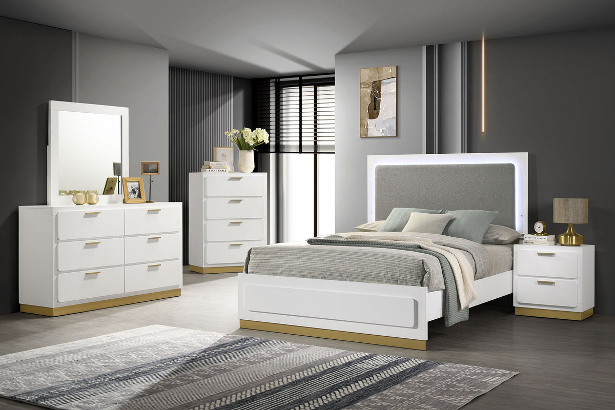 Caraway 2-drawer Nightstand - White