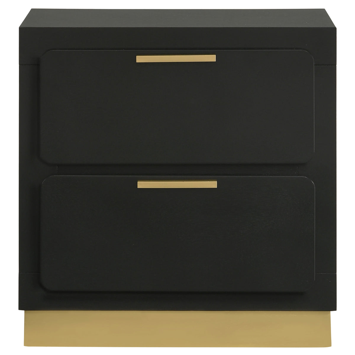 Caraway 2-drawer Nightstand - Black
