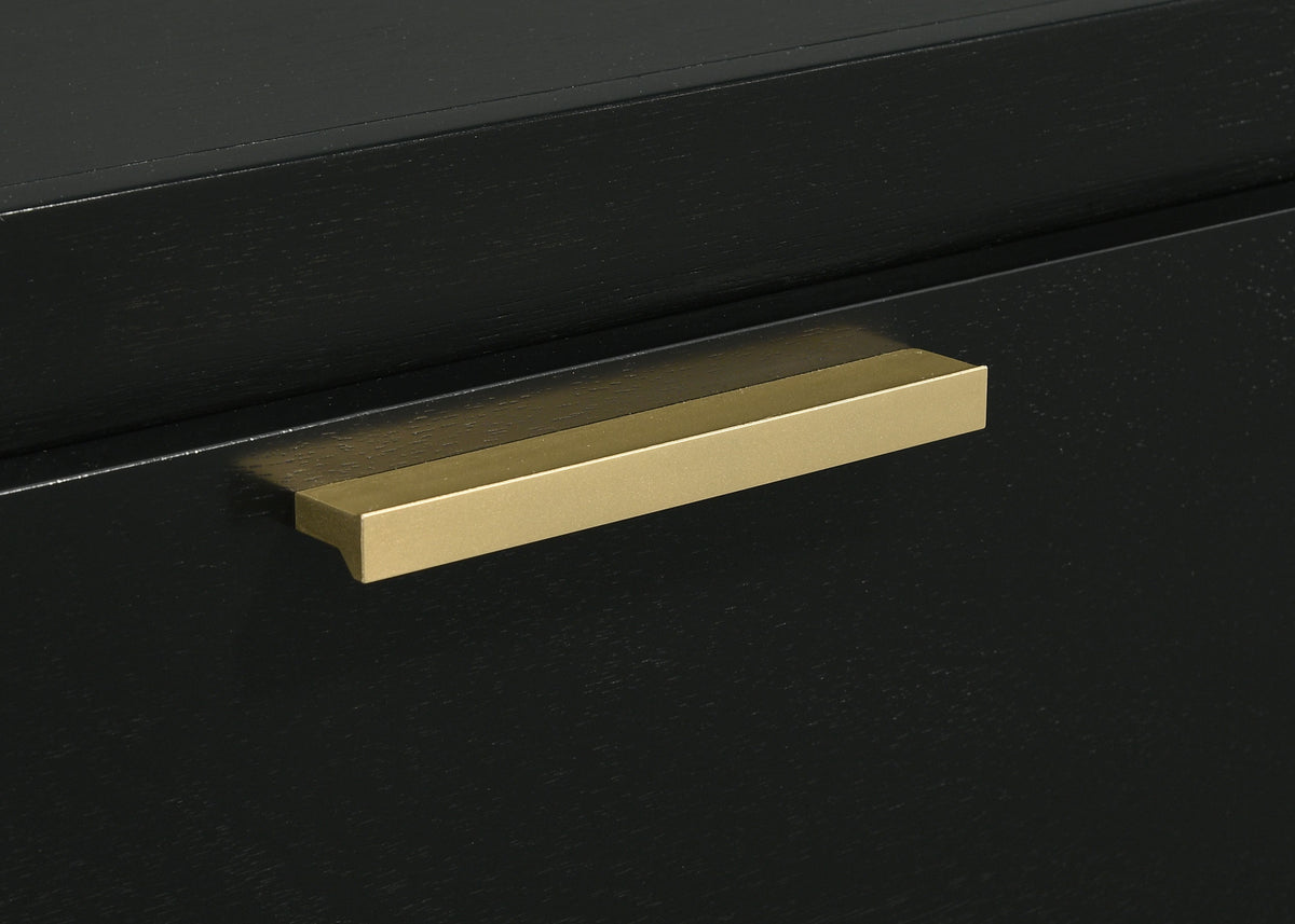 Caraway 2-drawer Nightstand - Black