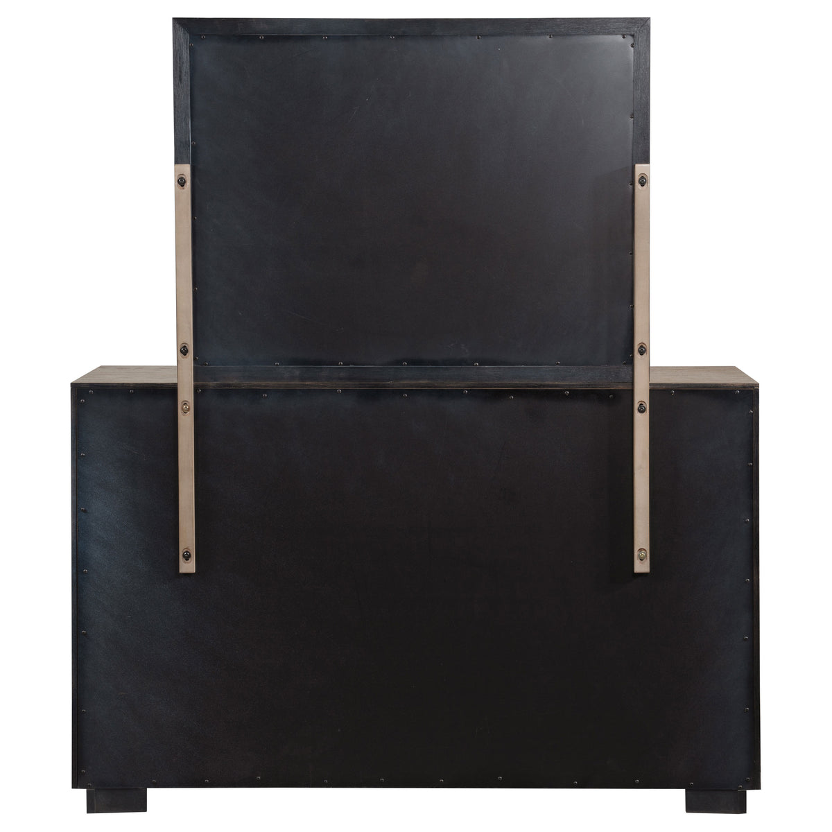 Kenora 6-drawer Dresser Barley Brown - With Mirror