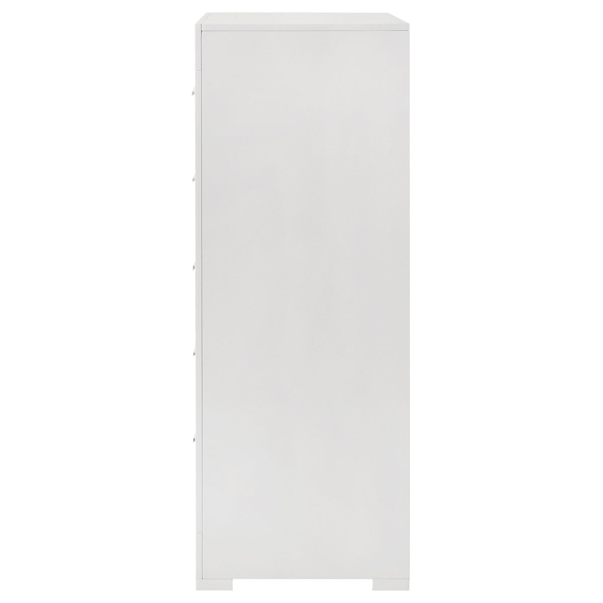 Ives 5-drawer Bedroom Chest of Drawers High Gloss - White High Gloss