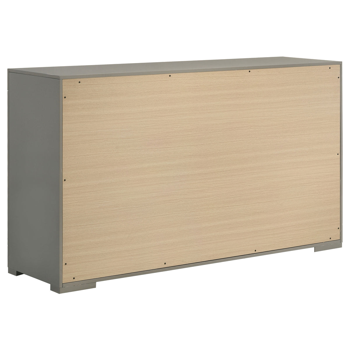 Ives 4-piece Bedroom Set High Gloss - Queen, Grey High Gloss